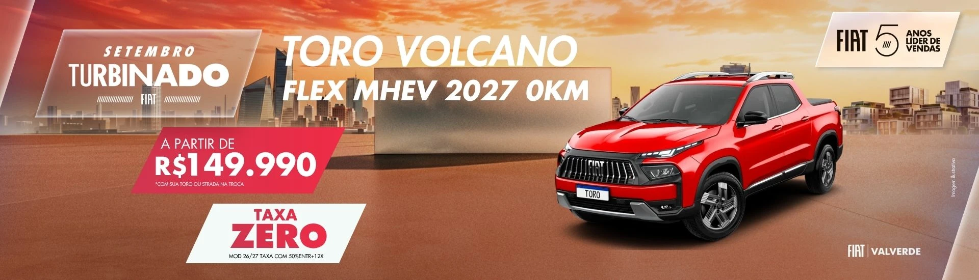 TORO VOLCANO - BANNER DE SITE